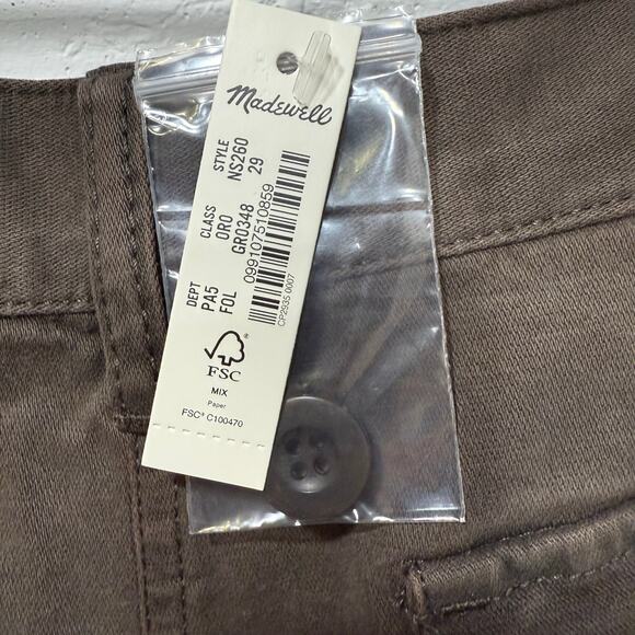 Madewell NWT Twill Patch Pocket Midi Skirt Cargo Field Olive Sz 29 Fall Chic 90s - Picture 11 of 16